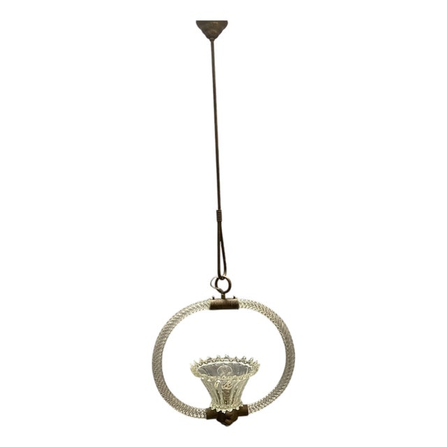 Murano Glass Pendant from Barovier, 1940s For Sale