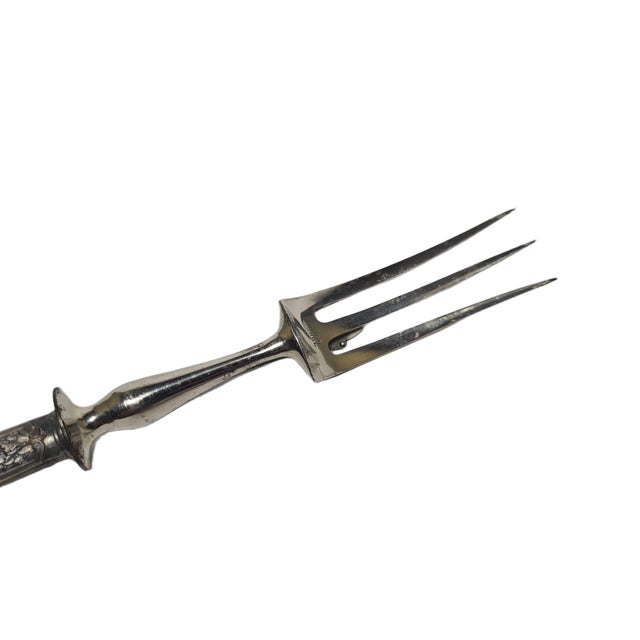 Art Nouveau Silver Fork for Roasted Beef, France, 1900s, in Very Good conditions. Designed 1890 to 1919
