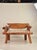 Sculptural rustic knotted hardwood bench. Very heavy and sturdy. A beautiful piece from all angles (against a wall or...
