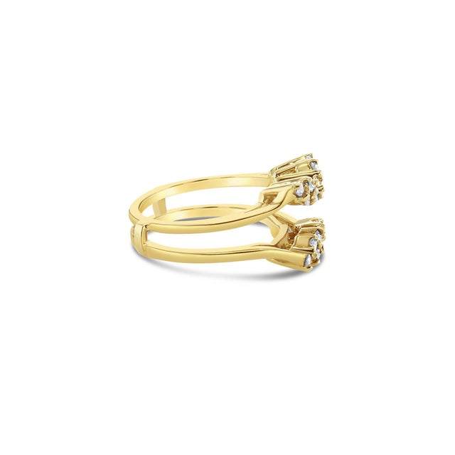 Contemporary Diamond Ring Guard & Enhancer, Size 4 For Sale - Image 3 of 4