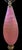Mid-Century Modern 1950s Murano Style Opalescent Controlled Bubble Table Lamp Pink - Orange For Sale - Image 3 of 10