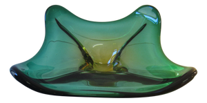 Large Sommerso Murano Glass Bowl from Seguso, 1960s