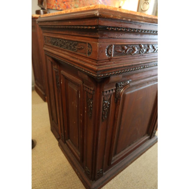 Large Oak Bar and Cabinet, 1890s, Set of 2 For Sale - Image 4 of 15
