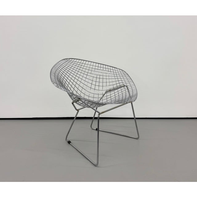 Mid-Century Modern Mid 20th Century Contemporary MCM Sculptura Wire Lounge Chair For Sale - Image 3 of 6