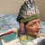 Antique Figural Majolica Native American Chief Tobacco Humidor Jar, Circa 1910 For Sale - Image 4 of 11