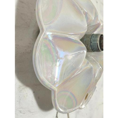 Mid-Century Iridescent Porcelain PAN Wall Lamp from Goebel, Germany, 1970s For Sale - Image 9 of 16