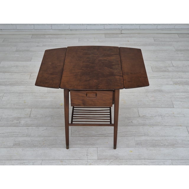Vintage Danish Foldable Coffee Table, 1950s For Sale - Image 15 of 18