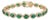Luxury 8.55ct Emerald Diamond Halo Vintage Tennis Bracelet 18k Yellow Gold For Sale