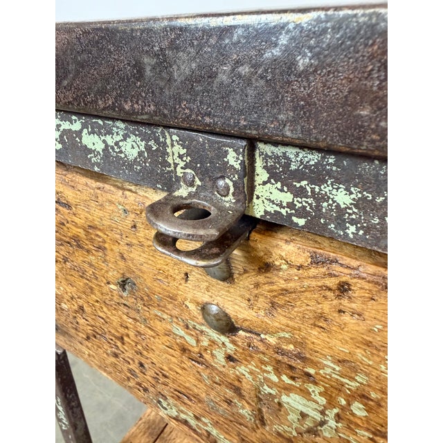 Vintage Industrial Iron Chest of Drawers, 1950s For Sale - Image 14 of 18