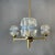 Mid-Century Modern Three-Light Wood and Glass Chandelier, 1960s For Sale - Image 15 of 15
