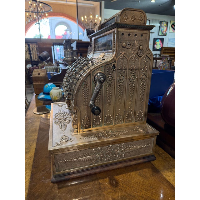 American Late 20th Century National Cash Register Co. Brass Model 441 Cash Register For Sale - Image 3 of 5
