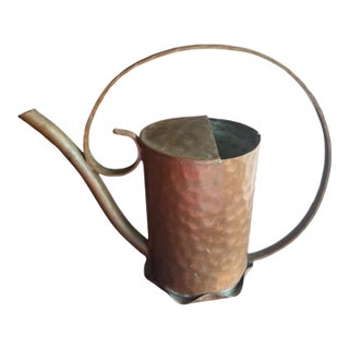 Antique Hammered Copper Water Can by Chippewa Copper Co. Burwood Products For Sale