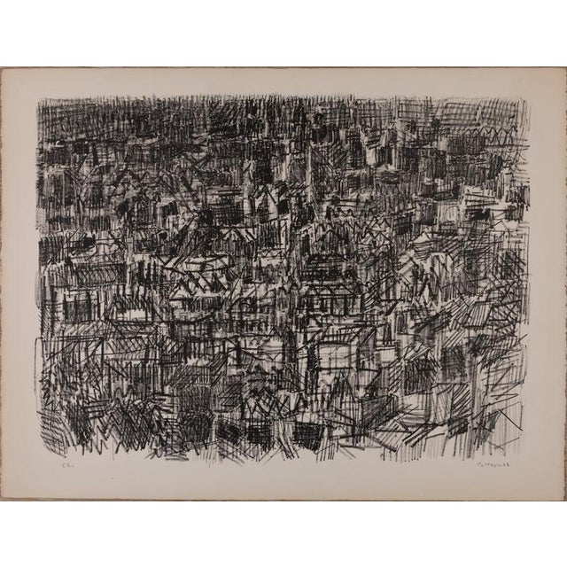 André Cottavoz, On the Rooftops of Paris, Lithograph For Sale - Image 6 of 6