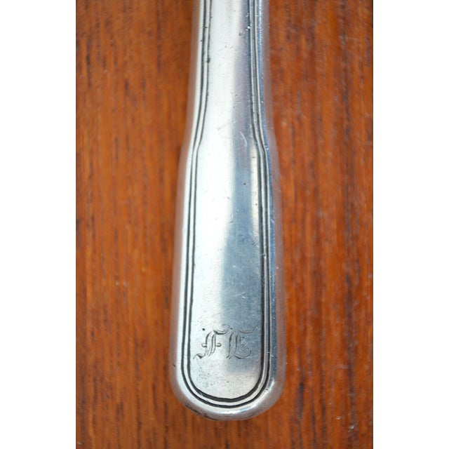 Silver Biedermeier Silver Knife from Andreas Westrup, Denmark, 1846, Set of 6 For Sale - Image 8 of 9