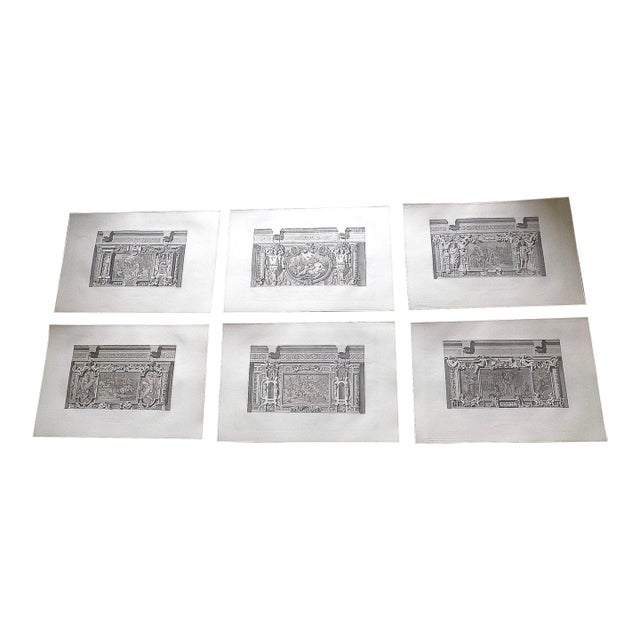 Antique 19th C. Palais De Fontainebleau Architectural Details - Set of 6 For Sale