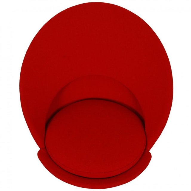 1990s Cone Chair in Red Hallingdal Fabric by Verner Panton, 1990s For Sale - Image 5 of 9
