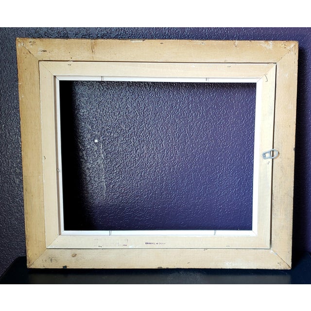Mid 20th Century Vintage Mid-Century Baroque Style Solid Wood Frame With Black Velvet Liner – Fits 11x14 Art For Sale - Image 5 of 6