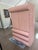 Very rare 1980 postmodern pink laminate bullnose tallboy dresser