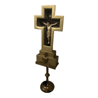 1930s Crucifix Neon Light Floor Lamp For Sale
