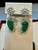 20 Ct Fine Emerald Cabochon & 4 Ct Rose Cut Diamond 18 Kt White Gold Earrings For Sale - Image 18 of 18