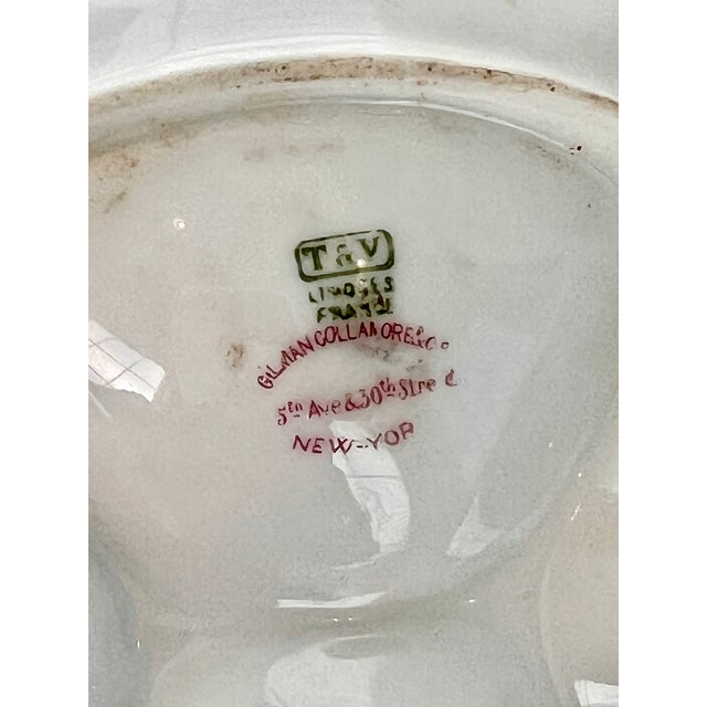 Antique Limoges Porcelain Oyster Plate With Gold Gilt Details For Sale - Image 16 of 16