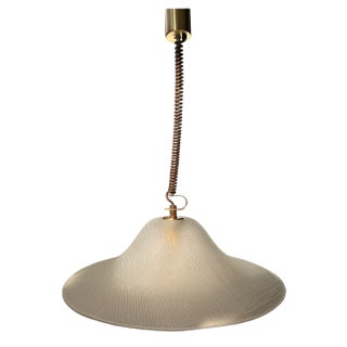 Mid-Century Opaline Glass Pendant from Peill & Putzler, 1970s For Sale