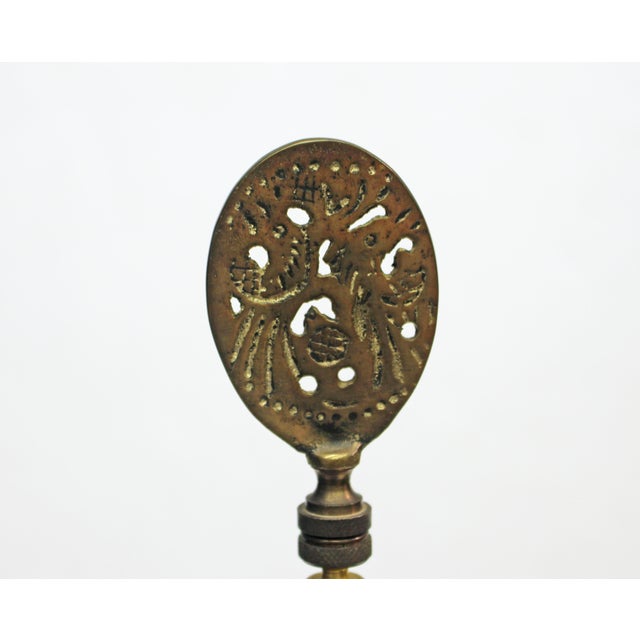 Yellow Late 19th Century Japanese Baluster Form Vase Mounted as a Lamp For Sale - Image 8 of 9