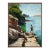 Contemporary Into the Reflections by Jon Doran | Oil on Panel Swimmer on Sunlit Rocks by the Sea For Sale