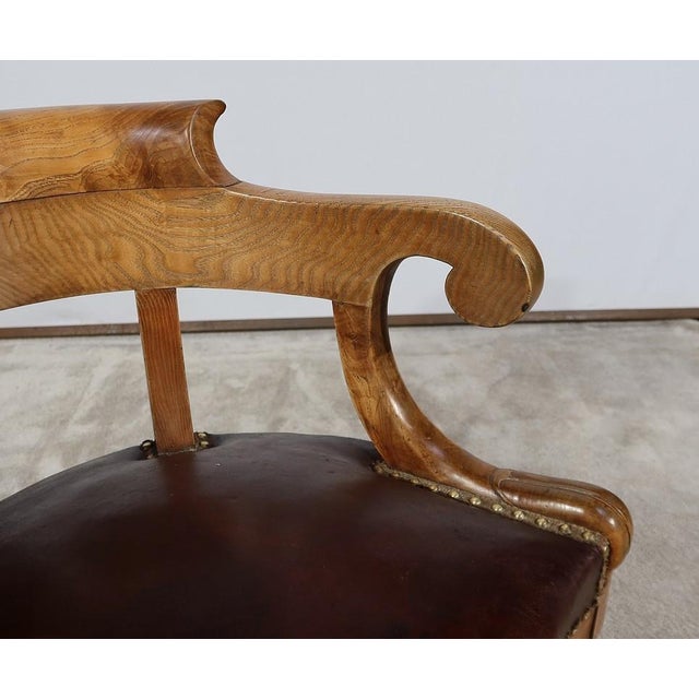 Louis Philippe Desk Chair in Ash For Sale - Image 9 of 17