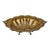 Vintage Antique Hammered Brass Rococo Revival Footed Bowl For Sale