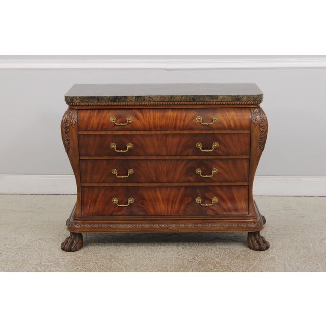 Age: Approx. 20 Years Old Details: Paw Feet Mahogany Fine Carved Details High Quality Construction Solid Brass Hardware...
