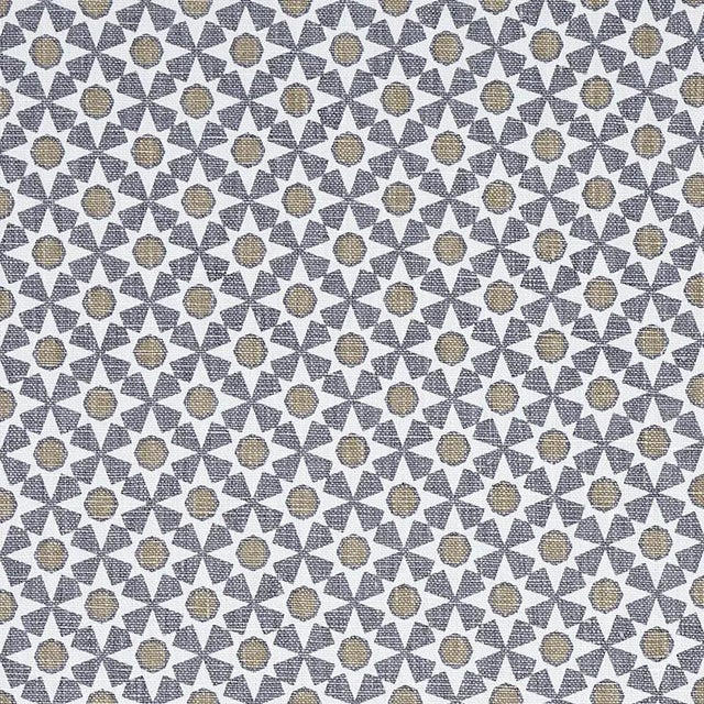 Sample - Schumacher Serendipity Fabric in Smoke & Taupe For Sale