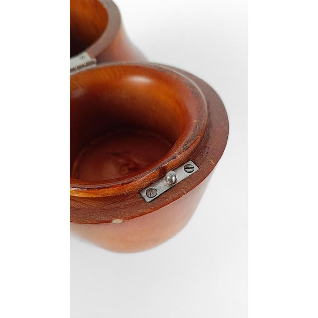 Mid-Century Fruitwood Pear Tea Caddy, 1930s For Sale - Image 13 of 18