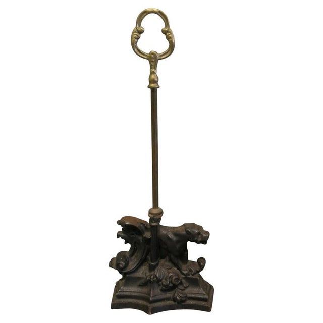 Black 19th Century Cast Iron Door Stop For Sale - Image 8 of 8