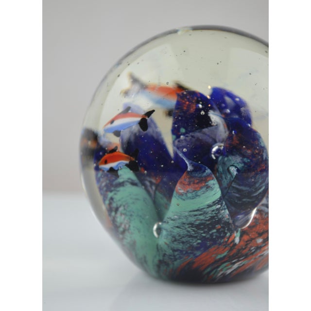 Mid-Century Modern Murano Glass Aquarium Fish Paperweight, Italy, 1960s For Sale - Image 3 of 18