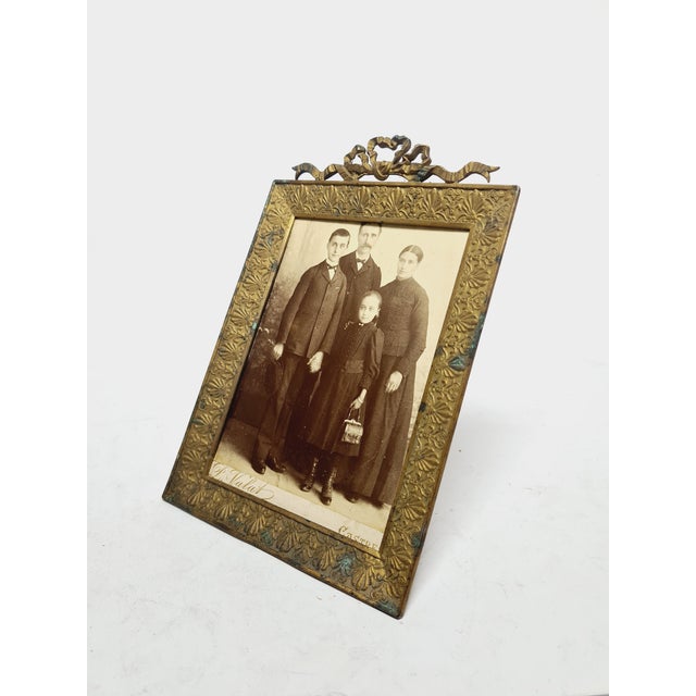 Bronze and Glass Rococo Frame, France, 1890s For Sale - Image 5 of 17