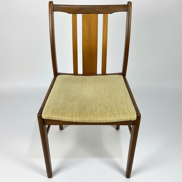 Wood Vintage Nordic Chairs in Fabric, 1970, Set of 4 For Sale - Image 7 of 10