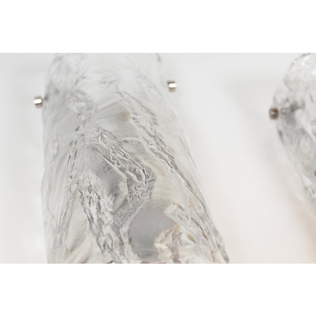Large Murano Glass Wall Lamps from AV Mazzega, 1970s, Set of 2 For Sale - Image 3 of 10