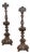 Pair 19th Century Italian Carved Altar Sticks For Sale