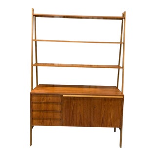 Swedish Mid Century Modern Teak Bookcase For Sale