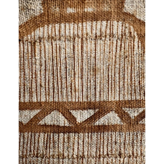Textile Vintage African Figural Korhogo Textile Wall Hanging For Sale - Image 7 of 9
