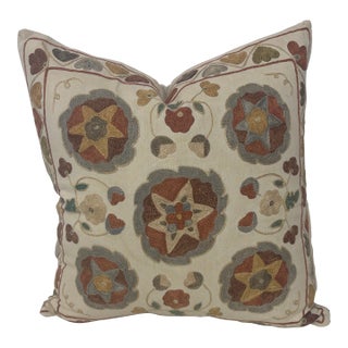 Vintage Embroidery Pillow For Sale