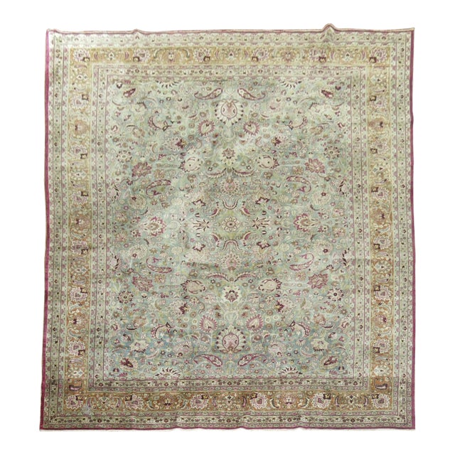 Antique Persian Meshed Rug - 9'9" x 12'9" For Sale