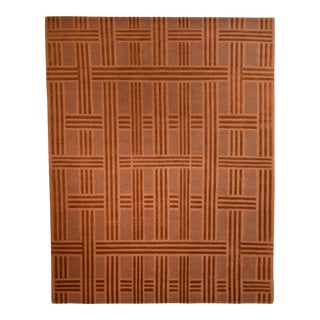 Art Deco Hand Knotted Rug For Sale