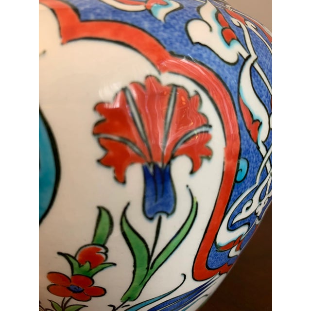 Byzantine Vintage Handprinted Turkish Urn For Sale - Image 3 of 12