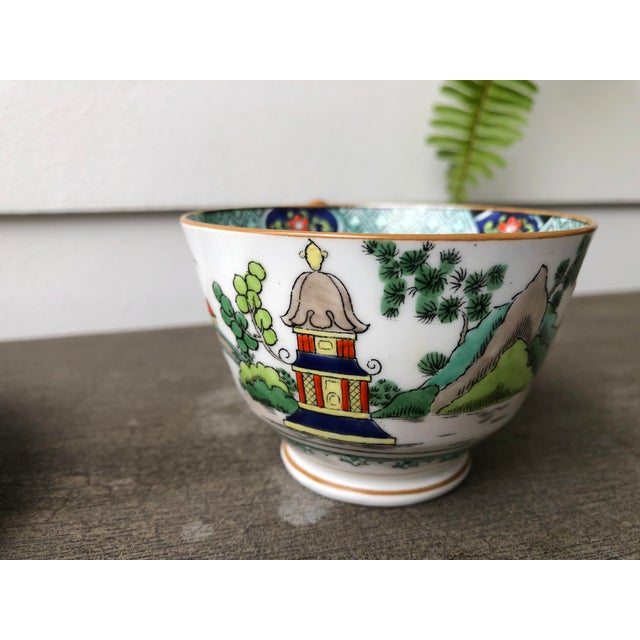 Ceramic Mid 20th Century Crown Staffordshire "Ye Old Willow" Cup and Saucer For Sale - Image 7 of 7