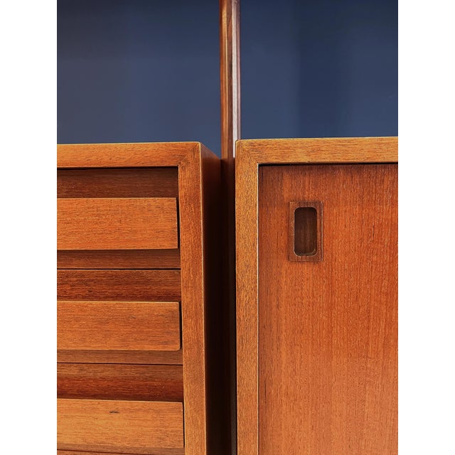 Modular Teak Bookcase, 1960s For Sale - Image 10 of 13