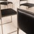 Italian SQ Dining Chairs in Brushed Steel and Black Vegan-Leather, 1970s, Set of 6 For Sale - Image 6 of 18