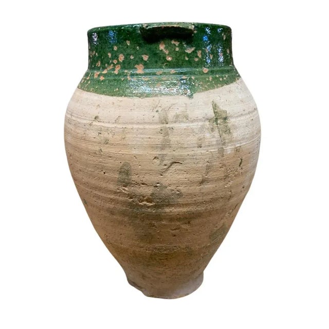 Vintage Turkish Terracotta Oil Jar For Sale - Image 4 of 6