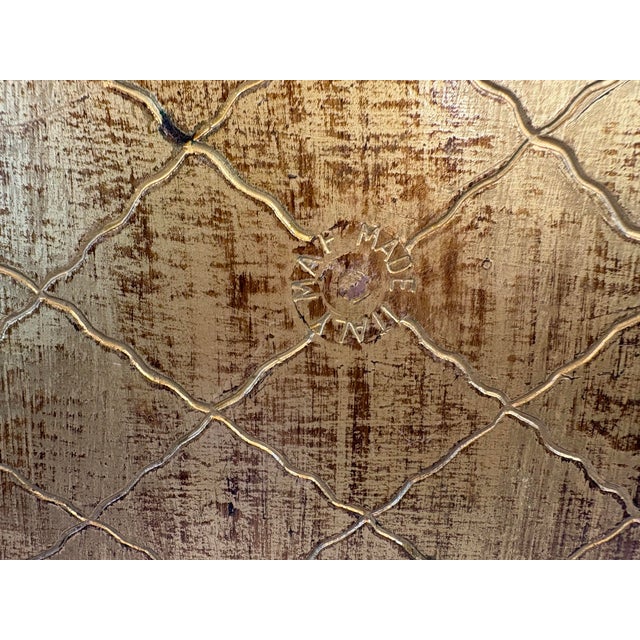 Vintage Italian Florentine Gilt Wood Serving Tray With Heart Design For Sale In Dallas - Image 6 of 6